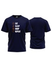 T-shirt "Eat & Sleep" - Navy