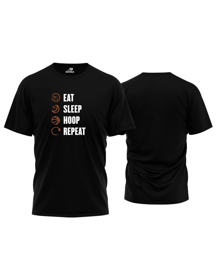 T-shirt "Eat & Sleep" - Black