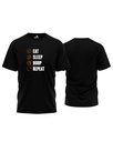 T-shirt "Eat & Sleep" - Black